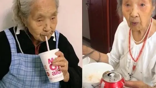 抖音“百岁吃货奶奶”，喝可乐吃烧烤，无辣不欢爱火锅，像极了90后