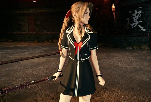 最終幻想7重制版愛麗絲性感學院制服MOD