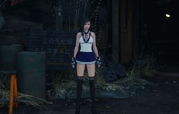 最終幻想7重制版蒂法日式學生制服MOD
