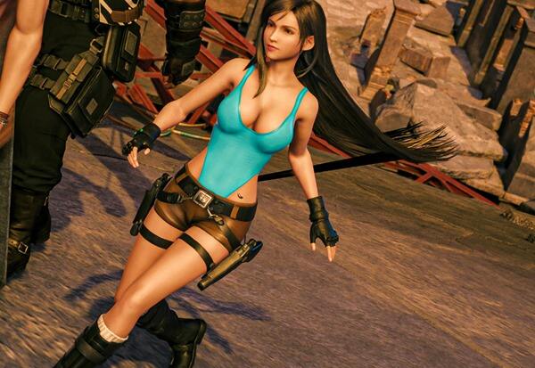 最終幻想7重制版蒂法cos古墓麗影勞拉v1.1MOD