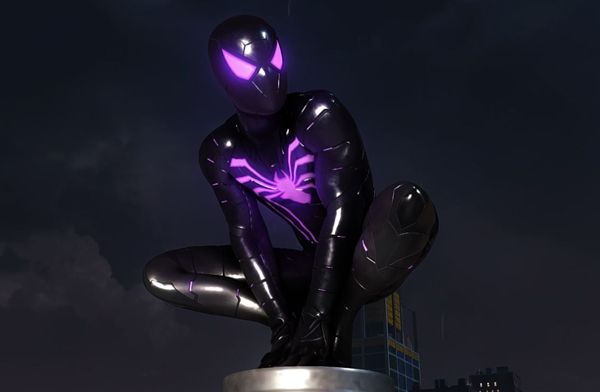 漫威蜘蛛俠重制版紫夜光反章魚博士戰衣MOD
