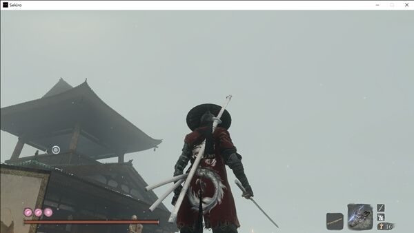 只狼影逝二度紅底霸氣白龍紋服MOD