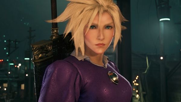 最終幻想7重制版克勞德原版士兵服和紫裙子MOD