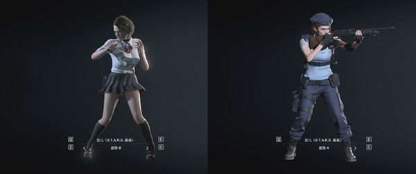 生化危機(jī)3重制版吉爾白衣短裙校服MOD