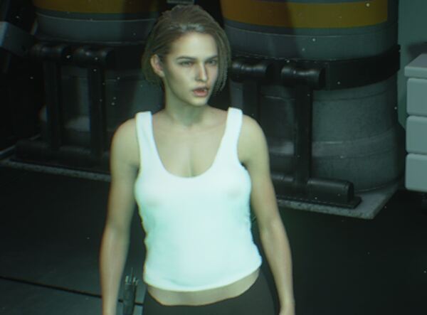 生化危機3重制版吉爾白色背心黑色瑜伽褲MOD