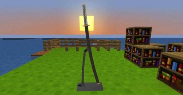 我的世界拔刀剑刀架台怎么做