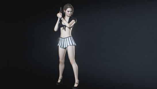 生化危機3重制版吉爾大學生暗黑服MOD