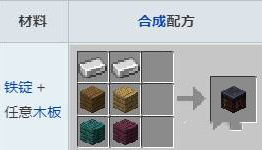 我的世界锻造台怎么合成