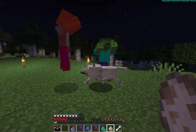 我的世界狗会打僵尸吗