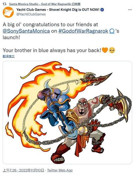 为庆战神诸神黄昏完美发售 各大厂商纷纷献祝福图