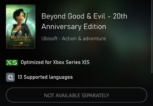 《超越善恶：20周年纪念版》上线Xbox商店 订阅Ubisoft+即可玩