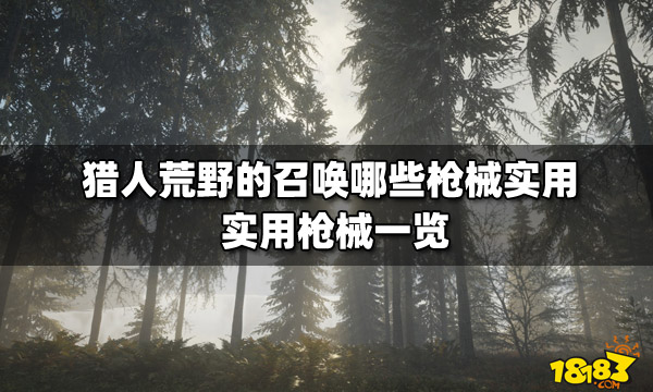 猎人荒野的召唤哪些枪械实用 实用枪械一览 18183猎人：荒野的呼唤专区