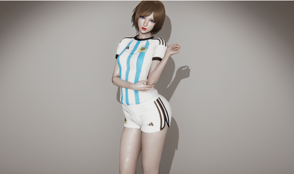 《ai少女》2022世界杯阿根廷球衣mod