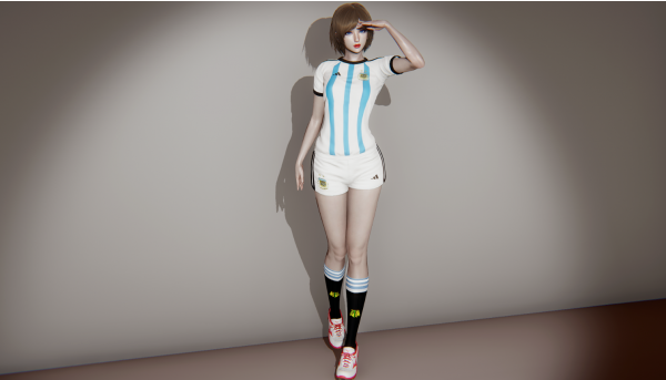 《ai少女》2022世界杯阿根廷球衣mod