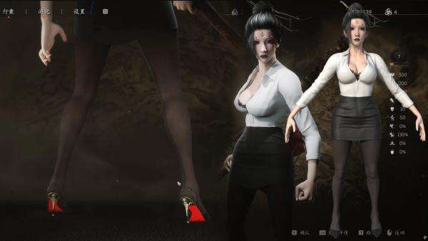 《黑神話：悟空》黑絲秘書裝四妹替換主角MOD