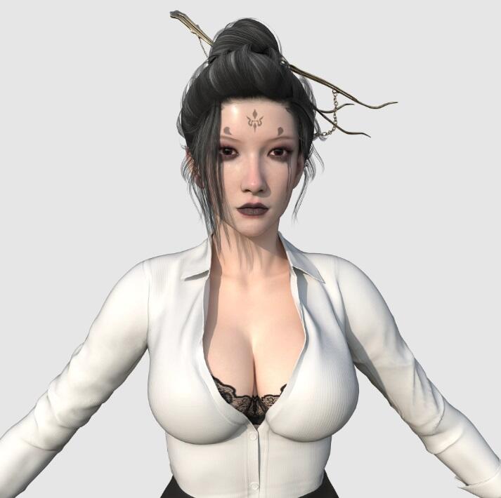 《黑神話：悟空》黑絲秘書裝四妹替換主角MOD