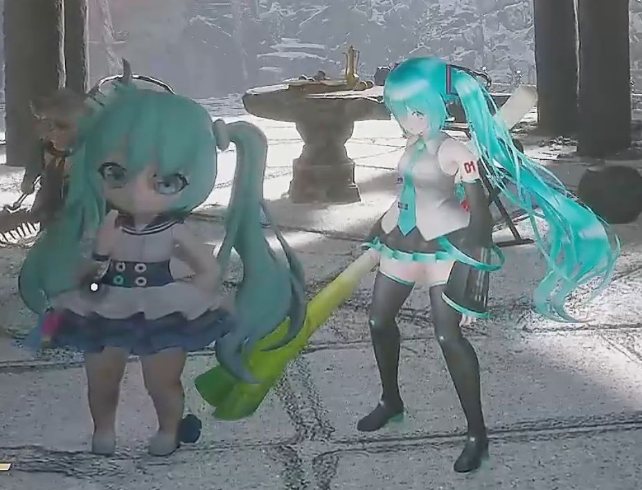 《黑神話：悟空》初音未來替換小黃眉和小彌勒MOD