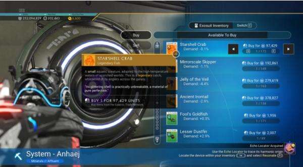 《無(wú)人深空》添加魚(yú)到商店MOD