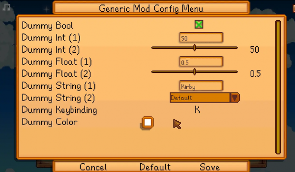 《星露谷物語》通用模塊配置菜單v1.13.2MOD