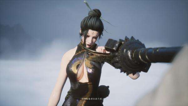 《黑神話：悟空》黑色裹胸旗袍四妹替換大圣套MOD