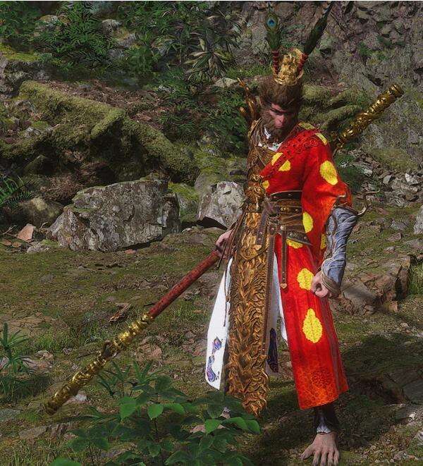 《黑神話：悟空》紅色龍鱗套裝替換虎皮裙MOD