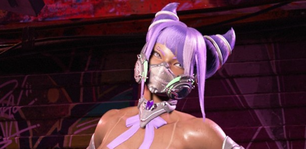 《街頭霸王6》韓蛛俐cos終極弗蕾娜汗流浹背MOD