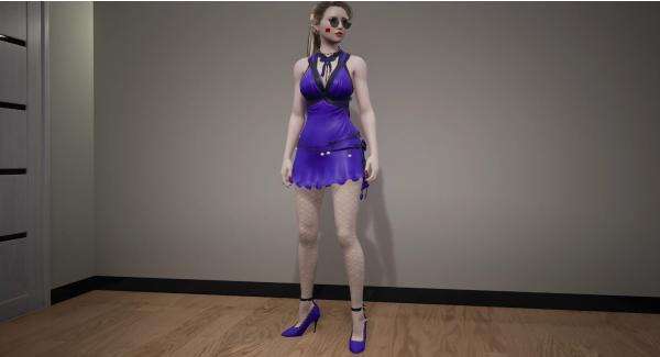 《致命解藥》MaxavierCN的FFR的蒂法紫色連衣裙MOD