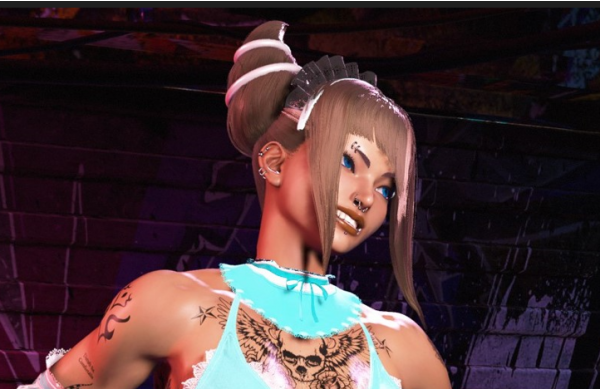 《街頭霸王6》韓蛛俐皮膚紋理頭骨紋身MOD