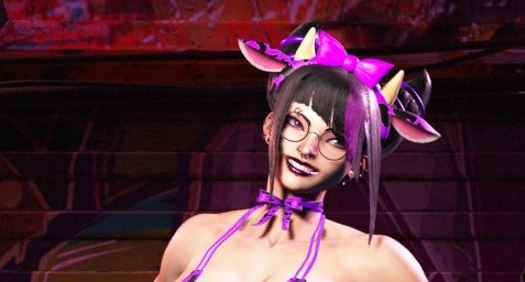 《街頭霸王6》韓蛛俐皮膚紋理無膠帶紋身MOD