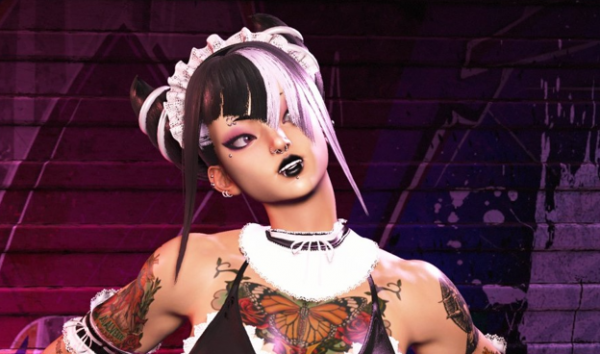 《街頭霸王6》韓蛛俐皮膚紋理蝴蝶紋身MOD