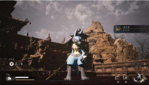 《黑神話:悟空》寶可夢路卡利歐取代悟空MOD