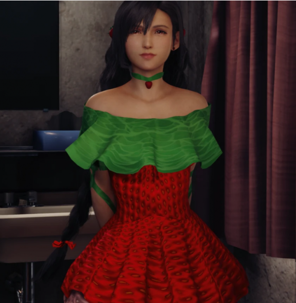 《最終幻想7：重制版》草莓少女蒂法MOD