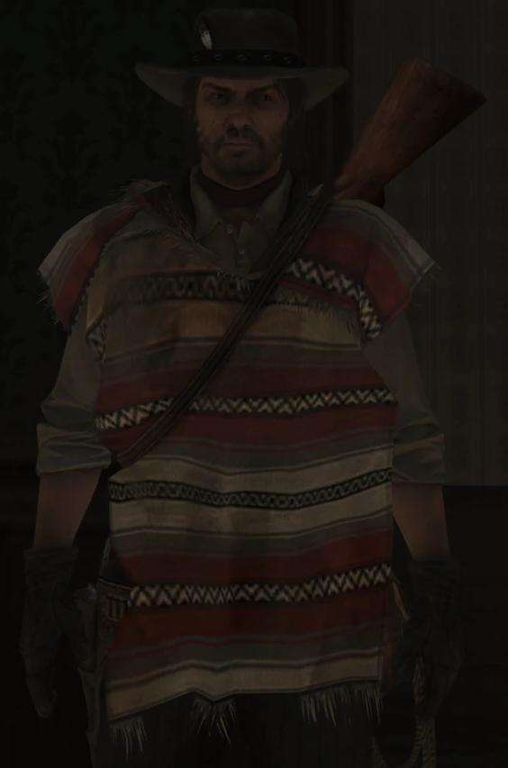 《荒野大鏢客:救贖重制版》墨西哥披風無破洞MOD