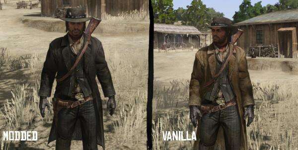 《荒野大鏢客：救贖重制版》約翰的黑色長(zhǎng)大衣MOD