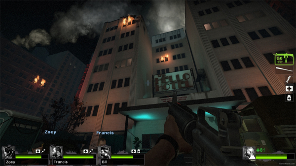 《求生之路2》建造探照燈地圖