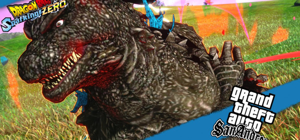 《七龍珠:電光炸裂!ZERO》哥斯拉替換所有悟空MOD