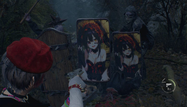 《生化危機4:重制版》時崎狂三盾牌封面MOD