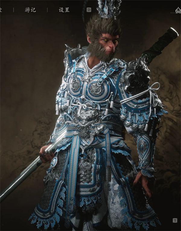 《黑神話：悟空》大圣套的青花瓷配色MOD