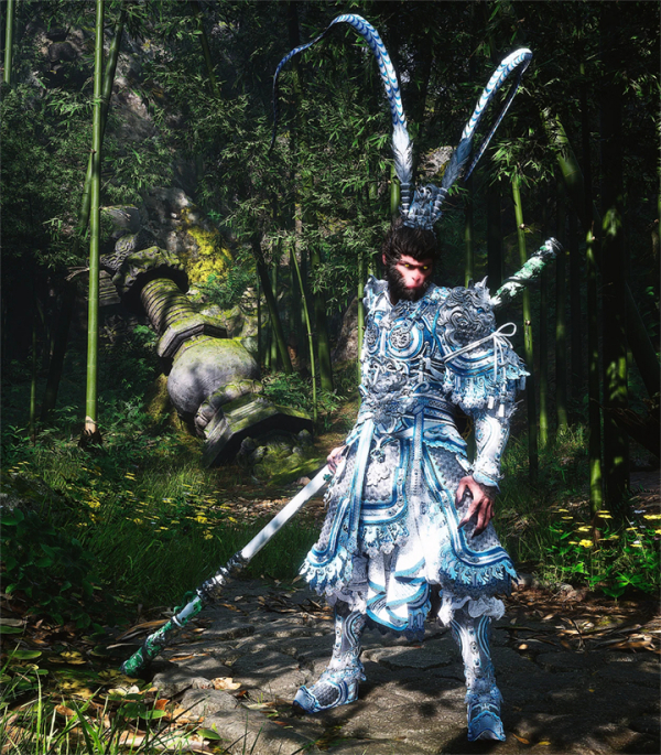 《黑神話：悟空》大圣套的青花瓷配色MOD