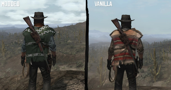 《荒野大鏢客：救贖重制版》無名男子斗篷MOD