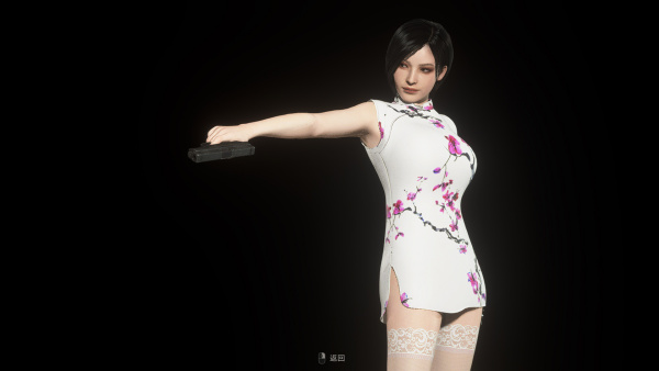 《生化危機4：重制版》艾達性感中國旗袍梅花白MOD