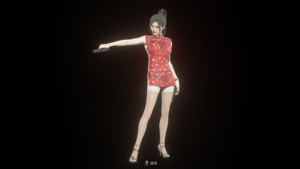《生化危機4：重制版》艾達性感中國旗袍星空紅MOD