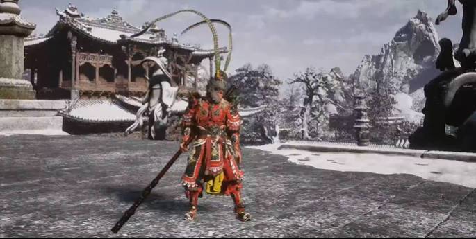 《黑神話:悟空》86版大圣的紅色配色MOD