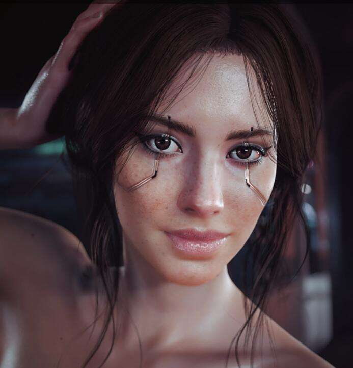 《賽博朋克2077》VTKVanilla女V默認頭部MOD