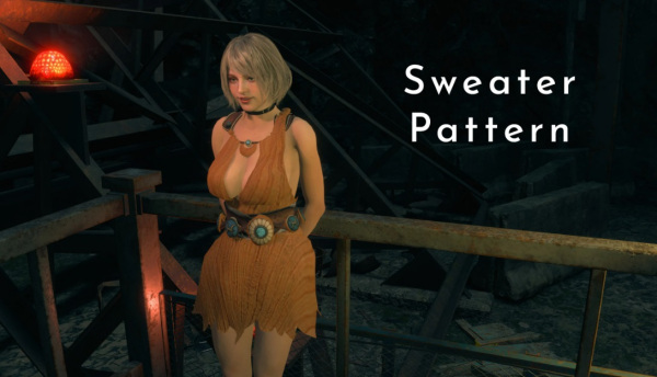 《生化危機4：重制版》阿什莉索菲蒂亞連衣裙毛衣款MOD