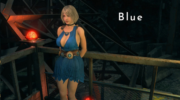 《生化危機4：重制版》阿什莉索菲蒂亞連衣裙藍色款MOD