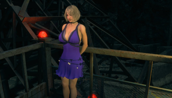 《生化危機4：重制版》阿什莉穿蒂法紫色裙子MOD