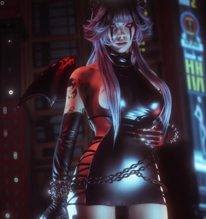 《賽博朋克2077》性感萬圣節連衣裙MOD