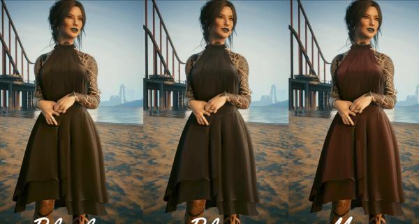 《賽博朋克2077》雞尾酒禮服MOD