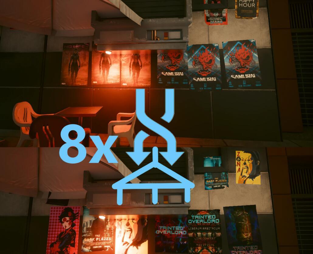 《賽博朋克2077》8X海報框架MOD